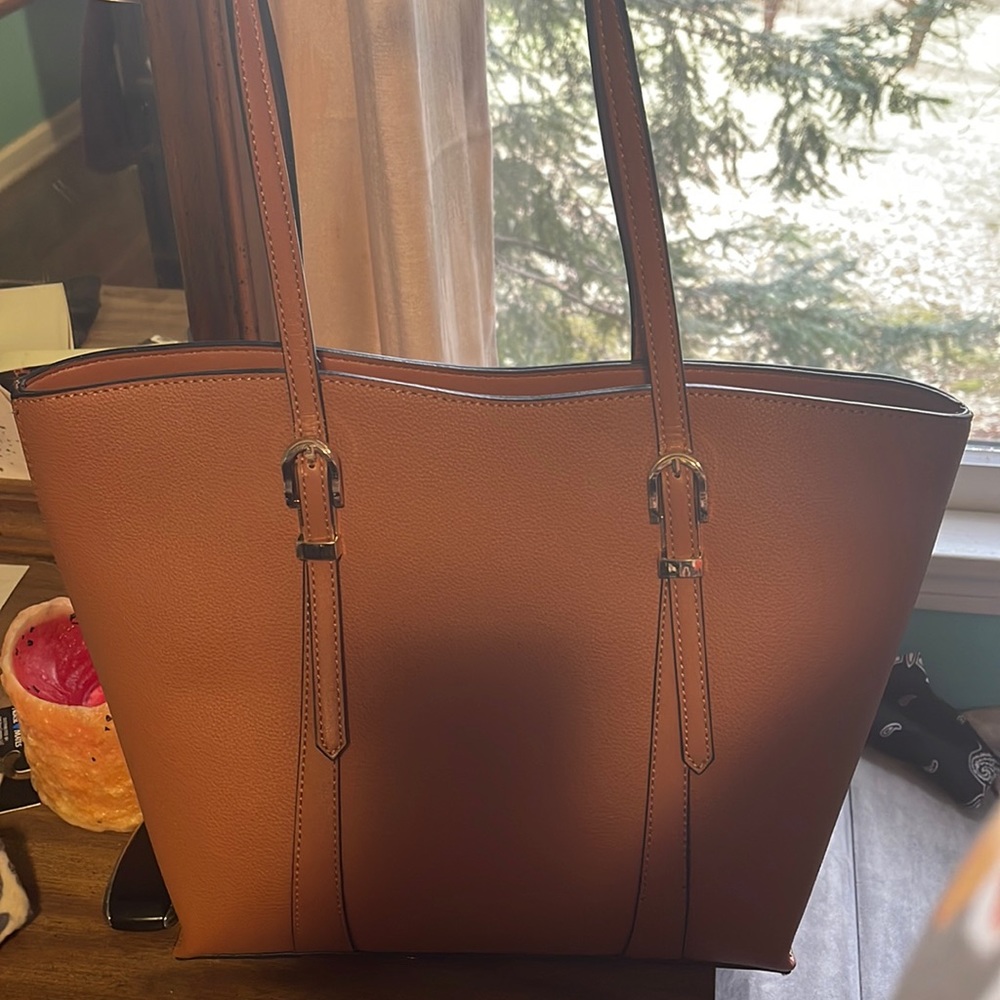 Fake leather bag.